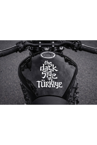 The Dark Side Of Türkiye Moto Sticker Üst Depo - Büyük Boy 12x18 Cm - Kişiselleştirilebilir