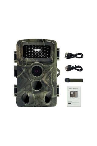 Hallow-pr3000 36mp 1080p Gece Fotoğraf Videosu Çeken Yol Kamerası Kamuflaj