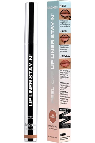 Sacheu Lip Liner Stay-n Soyulabilir Uzun Süre Kalıcı Dudak Çizgisi Belirginleştirici 03 P-inked 3.5ml 03 P-inked