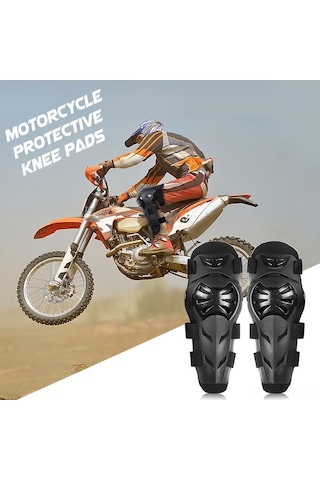 Flybuy 1 Takım Motosiklet Diz Pedleri Yarış Diz Koruyucuları Motor Yarışı Diz Güvenlikleri Diz Kapağı Koruması Destekleri Siyah Siyah