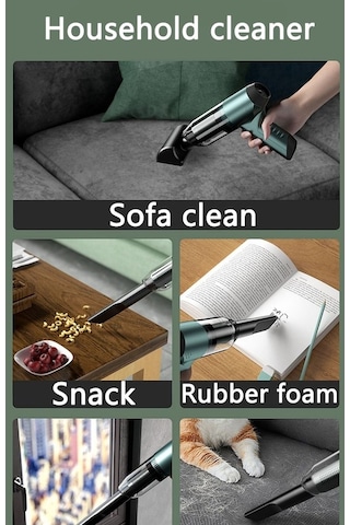 Maoyaya Tcherchi 120000pa Kablosuz Robot Süpürge, Otomobil Elektrikli Taşınabilir