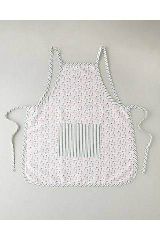Petal Dreams Polyester Mutfak Önlüğü 75x80 Cm Beyaz - Pembe