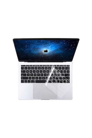 Apple Uyumlu MacBook 13'3 Pro 2020 A2338 Zore Klavye Koruyucu Şeffaf Silikon Ped