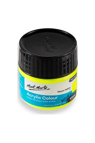 Akrilik Renkli Boya Signature 100ml - Fluoro Yellow Çok Renkli