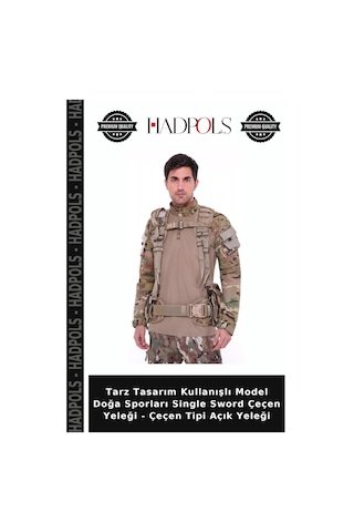 Hadpols Tarz Tasarım Kullanışlı Model Doğa Sporları Single Sword Çeçen Yeleği - Çeçen Tipi Açık Yeleği Çok Renkli