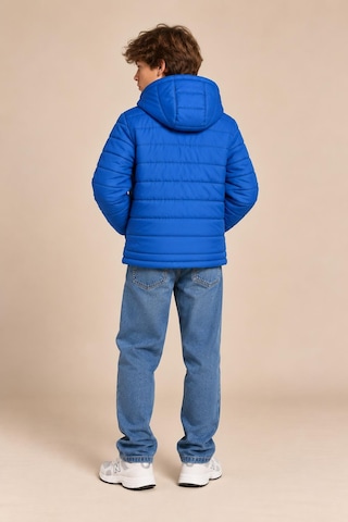 Alexandergardi Puffer Kapüşonlu Unisex Çocuk Şişme Mont Mavi