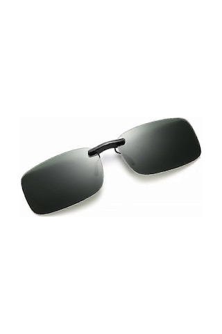 2 Adet Siyah Koyu Yeşil Klipsli Polarize Güneş Gözlüğü Erkek Uv40 Çok Renkli