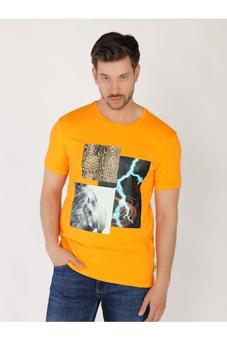 Roberto Cavalli Erkek Tshirt /M.Rob.0421.14020 - Turuncu
