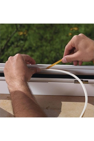 Contacall Bondit 2'li Kauçuk Kapı ve Pencere Izolasyon Bandı Fitili 12x2 24 MT Beyaz