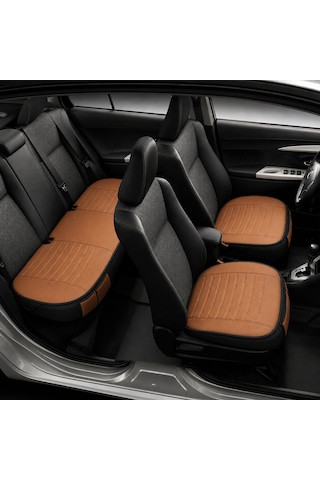 Toyota Yaris Cross Araçlara Uyumlu Premium Deri 3 Parça Oto Koltuk Minderi Araca Uyumlu 4 Mevsim Kolay Montaj 07752850