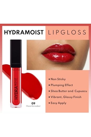 Hydramoist Lipgloss Nemlendirici Dudak Parlatıcısı - 09 Heartbreaker - Kırmızı 0
