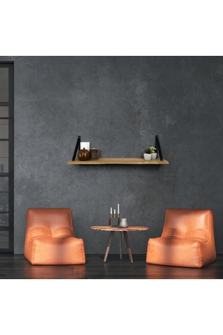 Industrial Living Duvar Rafı 70x 19cm - Kitaplık Ve Resim Rafı -