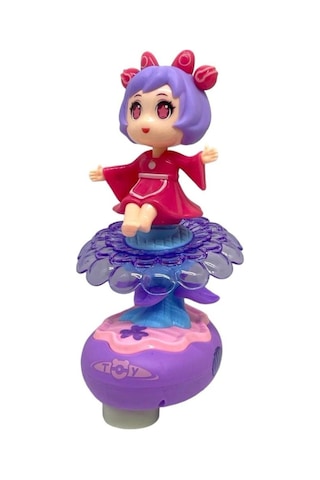 Rotate Girl Pilli Müzikli Işıklı Dans Eden Bebek 22cm