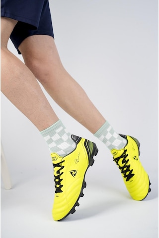 Muggo Pascal Unisex Garantili Krampon Halı Saha Futbol Spor Ayakkabı Yeşil