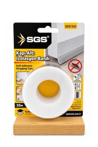 Kapı Altı İzolasyon Bandı Yapışkanlı Şeffaf Kesilebilir Rüzgar, Toz, Ses Ve Haşere Önleyici Isı Yalıtım 35 Mm X 3 M