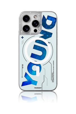 Apple Uyumlu iPhone 16 Pro Max Kılıf Magsafe Şarj Özellikli Airbagli Youngkit Future Streamer Serisi Kapak Mavi