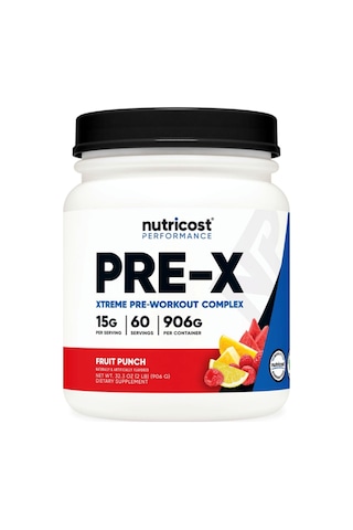 Nutricost Pre-x Xtreme Pre-workout Complex Powder, 60 Serving...