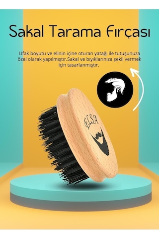 Elsa Professional Sakal Tarama Ve Erkek Saç Fırçası