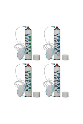 Stay Safe Oksijen Tüpü 4 x 165 G