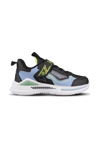 M.P Büyük Erkek Çocuk Cırtlı Siyah-mavi Sneaker Siyah - Mavi