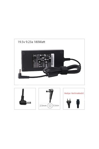 Monster Uyumlu Tulpar T5 V17.1 Uyumlu 180w notebook adaptör / şarj aleti