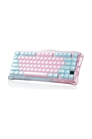 Gravastar Mercury K1 Lite Rgb Kablosuz Mekanik Gaming Klavye, İngilizce Q, Lumen Rose