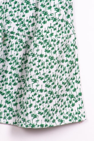 Palmiye Desenli Kız Çocuk Yazlık Elbise Yeşil