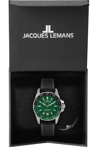 Jacques Lemans 1-2205c Lıverpool Dıver Erkek Kol Saati Gümüş - Yeşil