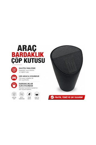 Araç Çöp Kutusu , Araç Bardaklık Çöp Kovası , Araç Bardaklığa Takılan Çöp Kutusu