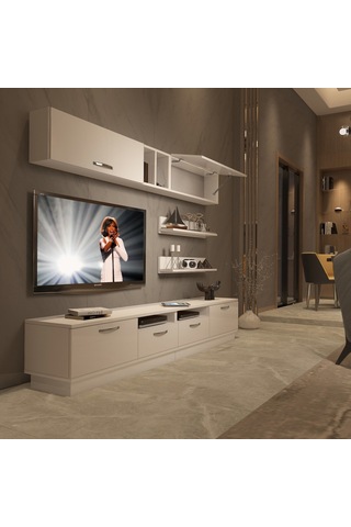 Decoraktiv Trendstyle 5220 Slm Tv Ünitesi Tv Sehpası Beyaz