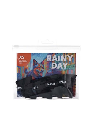 M-pets Rainy Day Köpek Ayakkabısı Siyah Xsmall 2,6x3,5 Cm 244-54039.01