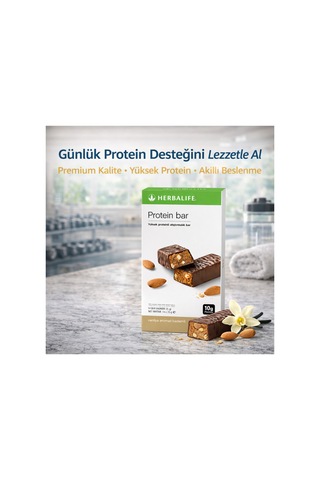 Herbalife Protein Bar Vanilya Aromalı Bademli 14'lü Paket Yüksek Proteinli Atıştırmalık