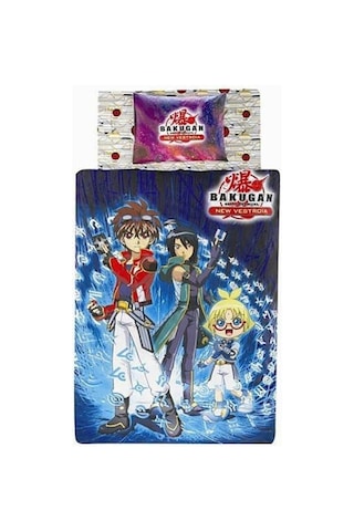 Taç Lisanslı Nevresim Tek Kişilik Polyester Bakugan