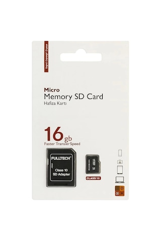 Fulltech Ftmfd3 Micro Sd Kart 16 Gb Class 10