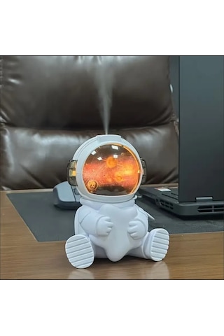 Mighty Astronot 240 Ml Usb Ultrasonik Oda Ve Araba Hava Nemlendirici Buhar Makinesi Aroma Difizörü