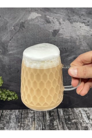 2 Li Borosilikat Cam Kulplu Pinterest Damla Model Bardak Kupa 300