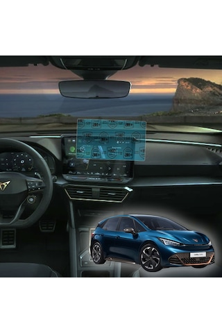 Cupra Born Multimedya Paneli Uyumlu Nano Cam Ekran Koruyucu