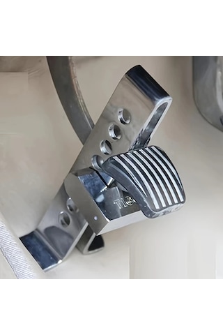 Elmpaly 9 Delik Araç Çalışma Önleyici Kilit Paslanmaz Fren Debriyaj Pedal Kilidi 3 Anahtarlı Güvenlik Koruma Aracı