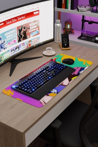 Hunter Hunter Anime V2 - 70x30 Xl Gaming Kauçuk Kaymaz Taban Mouse Pad Fare Altlığı