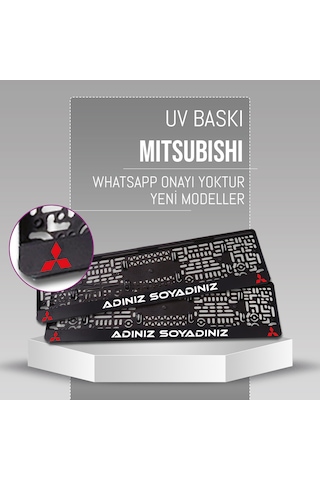 Mitsubishi Plakalık, 2 Adet Premium Uv Baskı, Plakalıkhane