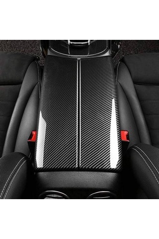 Mercedes Benz E Sınıfı W213 2016-2019 İçin Araba Karbon Fiber Kol Dayama Kutusu
