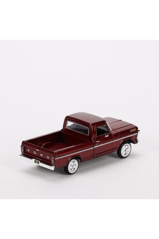 Motormax 1969 Ford F100 Pickup Diecast Model Araba Bordo