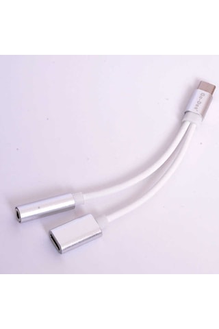 Go Des GD-UC010 2 in 1 Type-C 3.5 mm Aux Kulaklık ve Şarj Dönüştürücü Adaptör - ZORE-257773