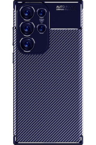 Galaxy S23 Ultra Kılıf Zore Negro Silikon Kapak Lacivert