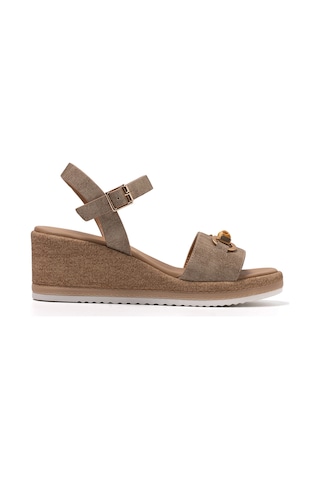 Taupe Sandalet Kadın 53290-e6 Repo Taba
