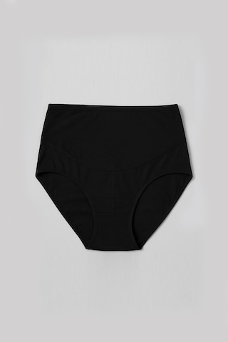 Kompedan Kadın Yüksek Bel Hamile Külot Seti Yumuşak Pamuklu Siyah - Ten Rengi