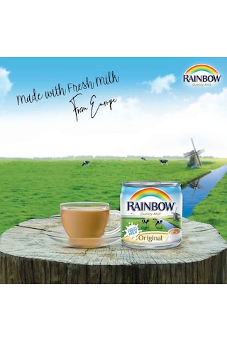 Rainbow Evaporated Milk Quality Milk 170 Gr X3 Adet