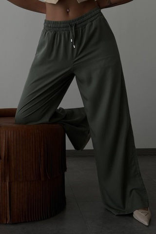 Lacarino 7636 Plazzo Kadın Pantolon Yeşil