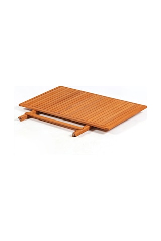 4+1 Minderli Balkon Bahçe Mutfak Bistro Set Katlanır Masa-sandalye 120x70 Ahşap