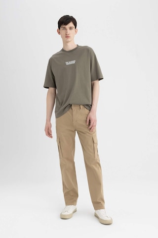 DeFacto Gabardin Pantolon Kargo Cepli Düz Paça B6366AX24SPBG220 Bej